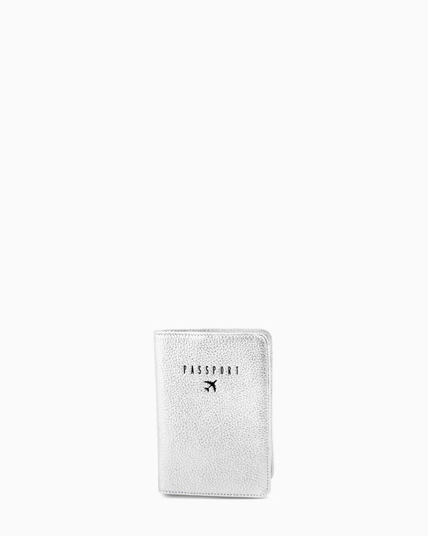 passport cover - silver front