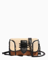 Fierce & Fab Wallet On A Chain - shearling front