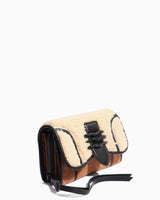 Fierce & Fab Wallet On A Chain - shearling detail
