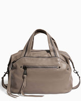 Night Is Young Satchel - charcoal front