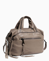 Night Is Young Satchel - charcoal side angle
