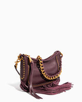 Take Me Out Fringe Crossbody Olive - side angle