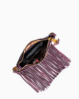Take Me Out Fringe Crossbody Olive - interior functionality