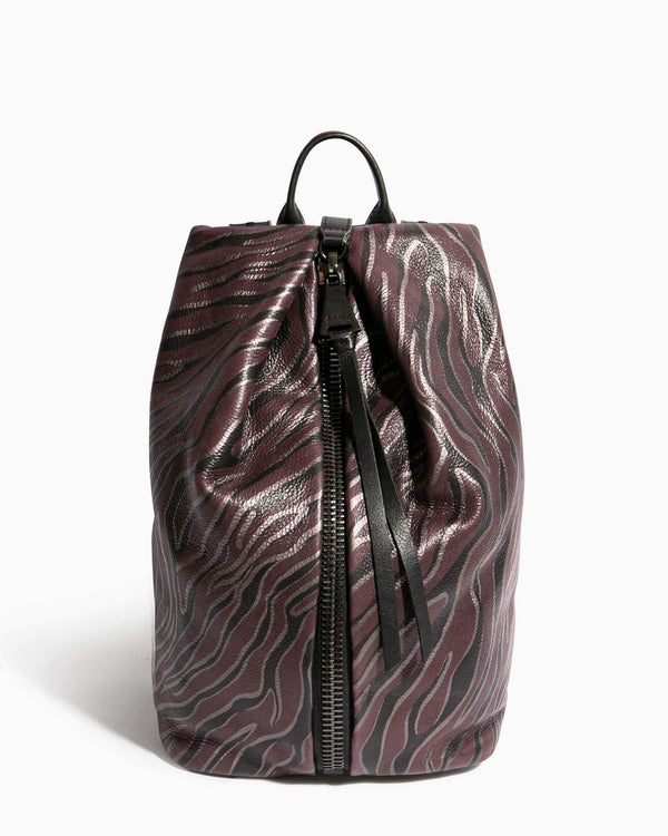 Tamitha Backpack Merlot Zebra - front