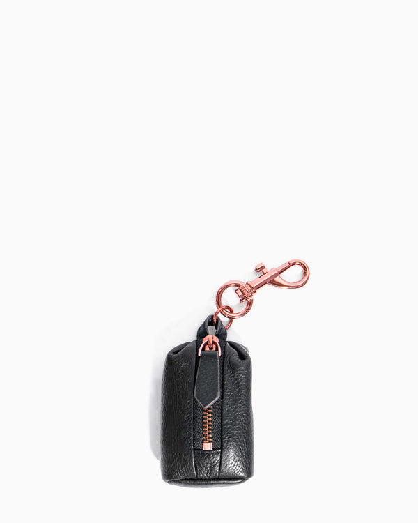 Tamitha Key Fob Black With Chocolate Rose Gold - front