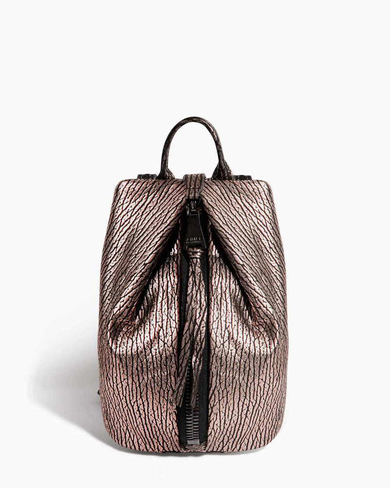 Tamitha Mini Backpack Rose Gold Bubble Lamb - front