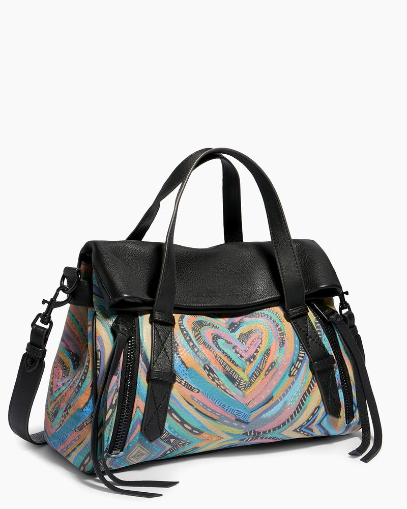 City Slicker Satchel- side angle