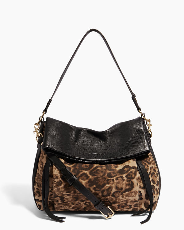 Golden Time Double Entry Convertible Hobo- front