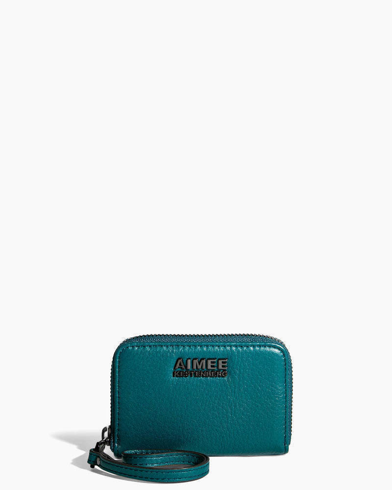 Jenna Zip Around Credit Card Wristlet with RFID- front