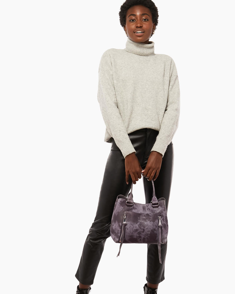 Let's Ride Triple Entry Satchel Crossbody- on model