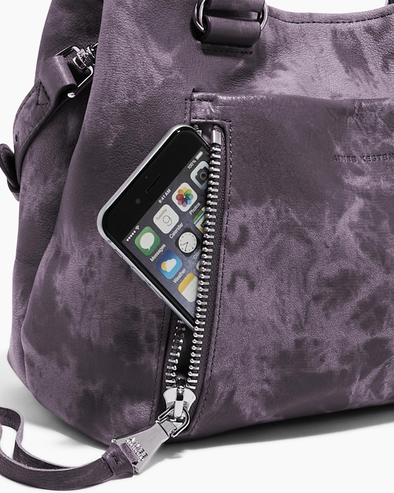 Let's Ride Triple Entry Satchel Crossbody- detail