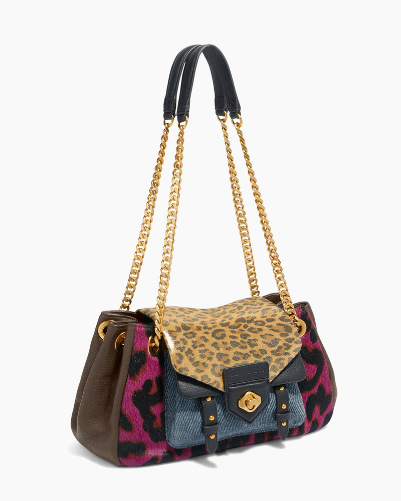 Chain Reaction Novelty Satchel Multi Colorblock