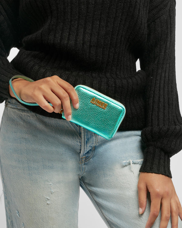 Jenna Zip Around Credit Card Wristlet with RFID