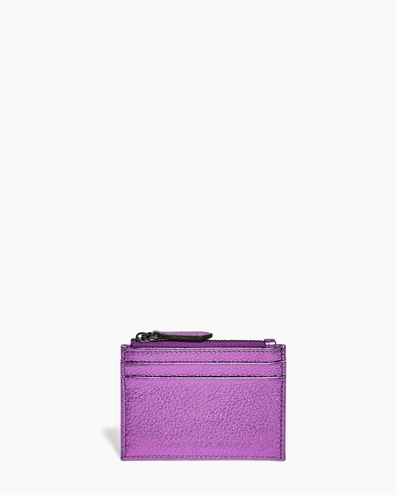 Jewels Credit Card Wallet with ID Window and RFID Purple Haze Metallic