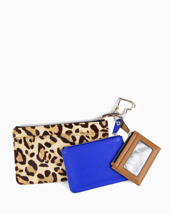 It's A Love Thing 3-Piece Pouch Set - leopard detail 