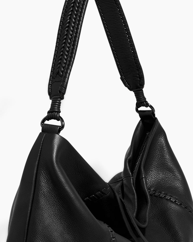 leather hobo large