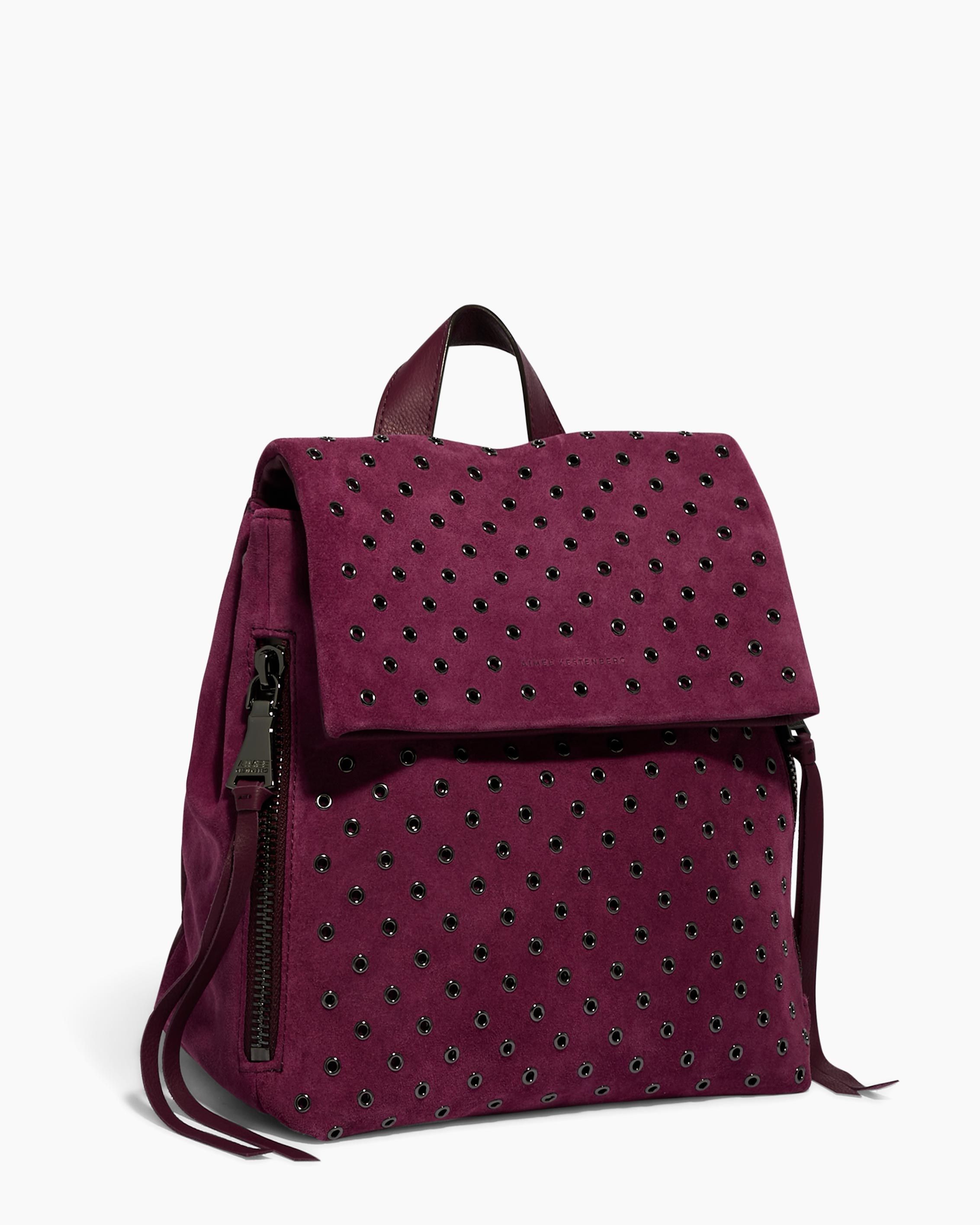 Bali Novelty Backpack Berry with Eyelets Aimee Kestenberg