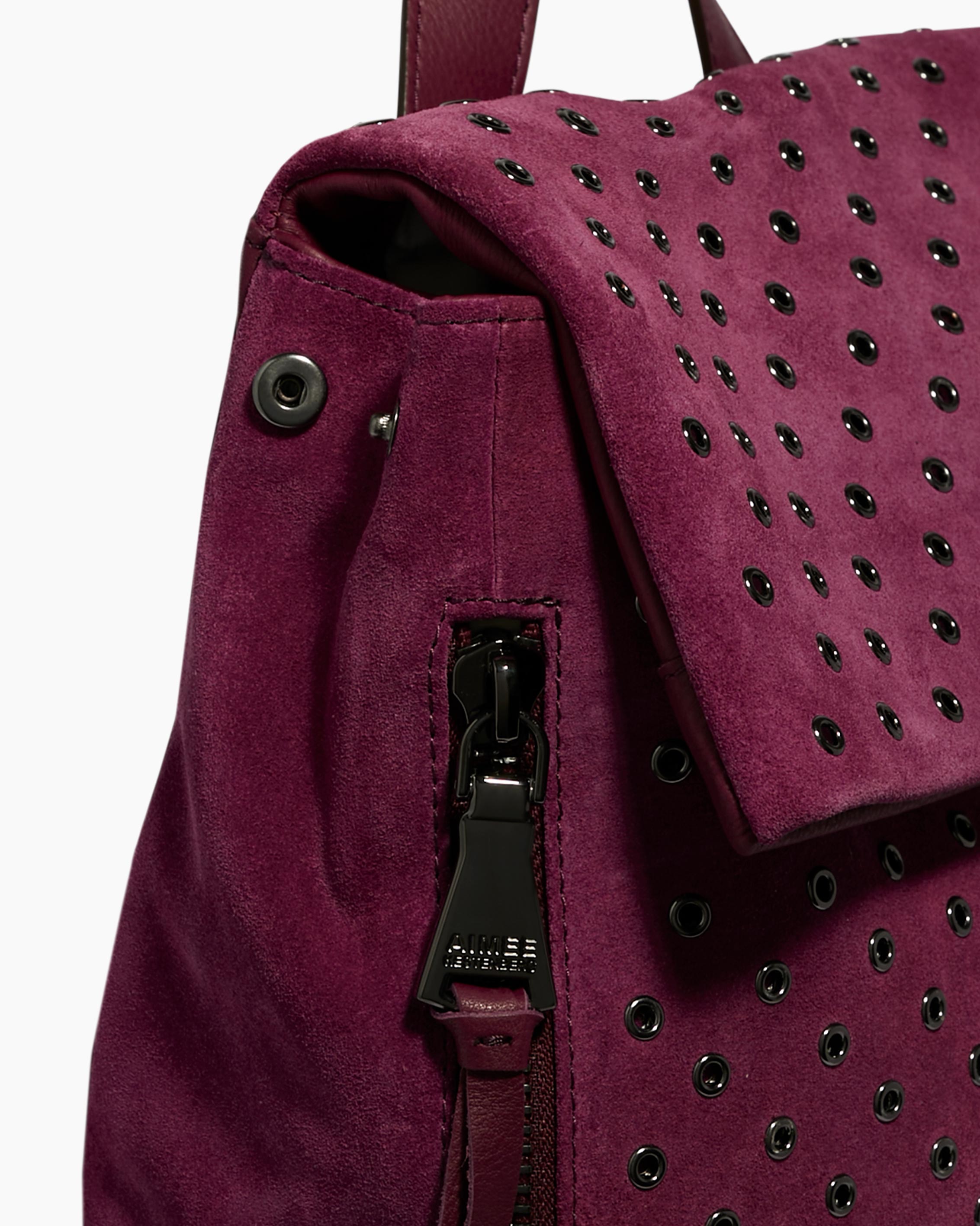 Bali Novelty Backpack Berry with Eyelets Aimee Kestenberg