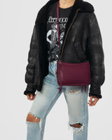 Famous Double Top Zip Crossbody