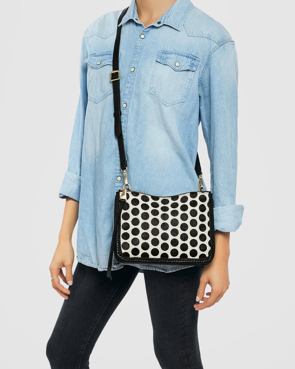 Famous Double Top Zip Crossbody