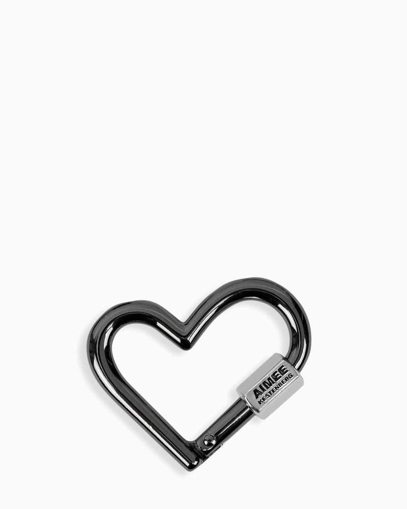 It's A Love Thing Heart Key Fob - gunmetal front
