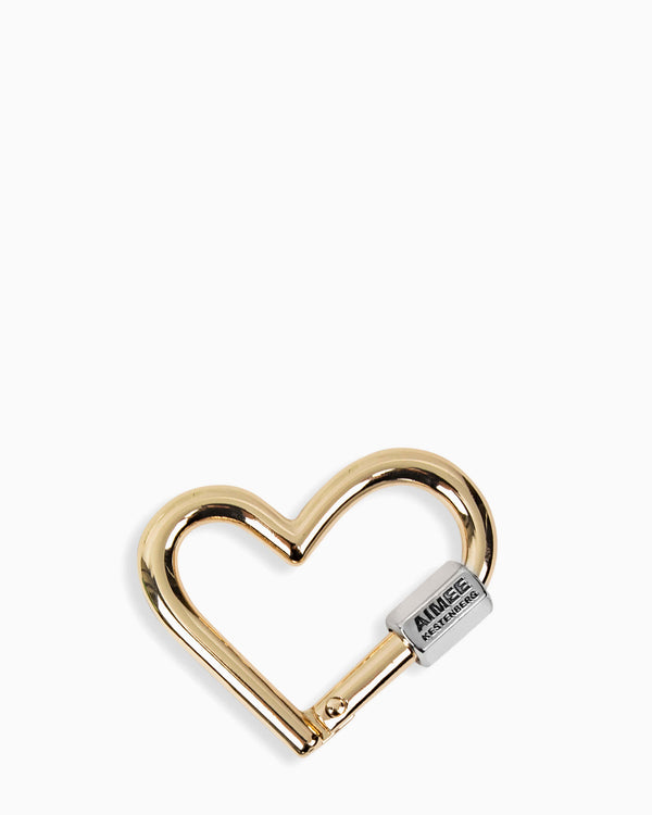 It's A Love Thing Heart Key Fob - gold
