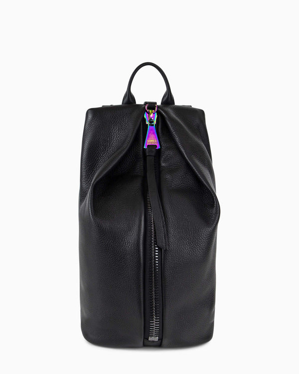 Tamitha Backpack - black with iridescent hardware front