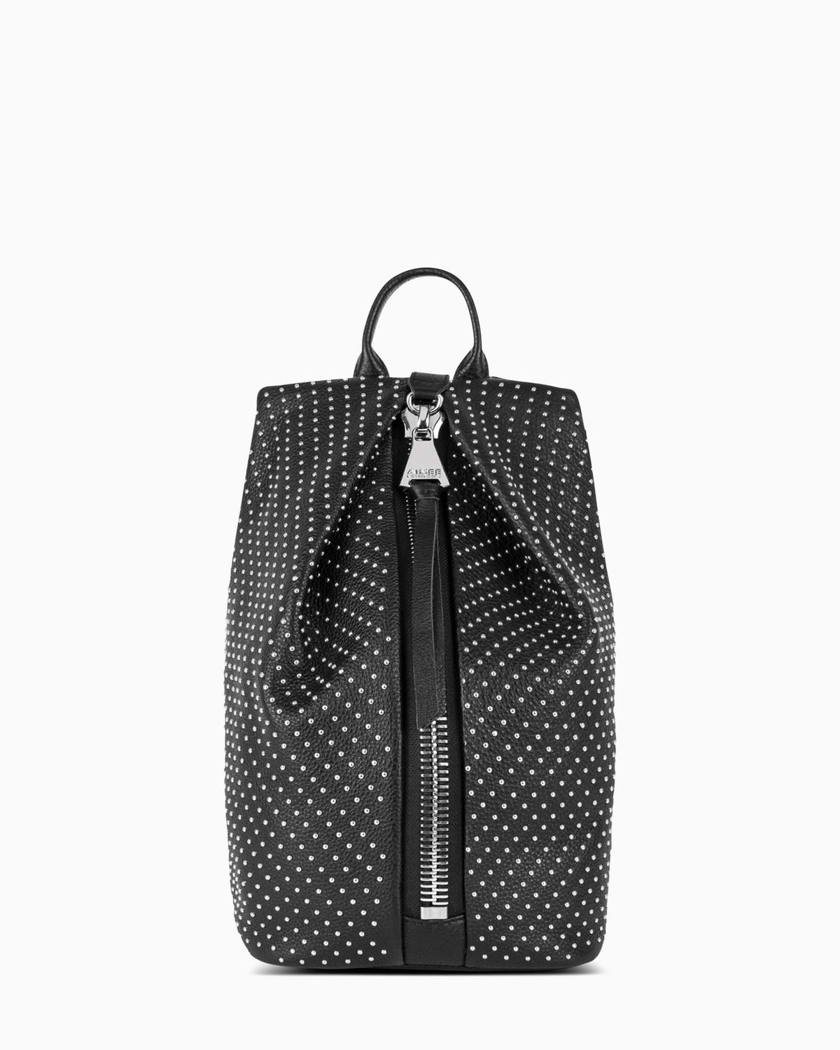Black studded mini backpack Rock Rebel Unicorn Studded Quilted Mini Backpack Black  main image 4