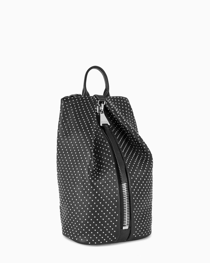 Tamitha Mini Backpack - black studded side angle
