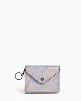 Ashley Trifold Wallet Opal Distressed Metallic - front
