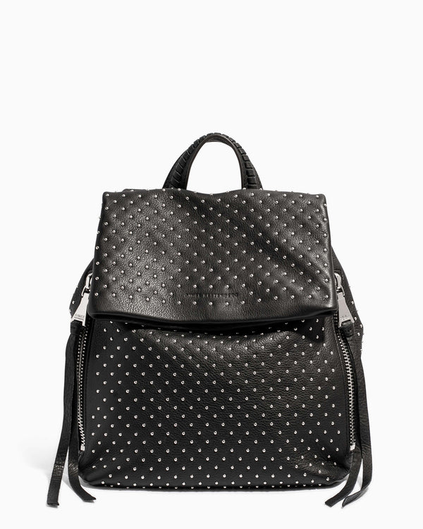 Bali Backpack Black Studded - front