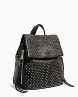 Bali Backpack Black Studded - side angle