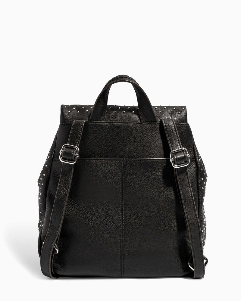 Bali Backpack Black Studded - back