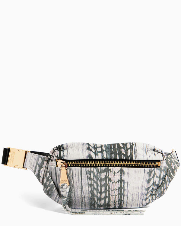 Milan Bum Bag Feather Print - front