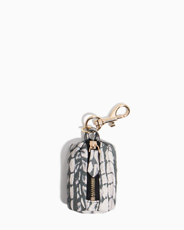 Tamitha Key Fob Feather Print - front