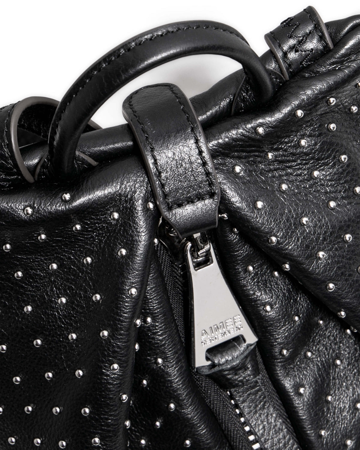 Black studded mini backpack Rock Rebel Unicorn Studded Quilted Mini Backpack Black  main image 3