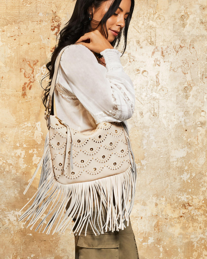 World Traveler Crossbody with Boho Fringe