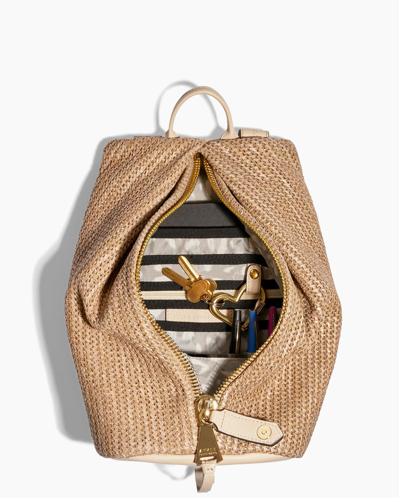 Tamitha Raffia Backpack
