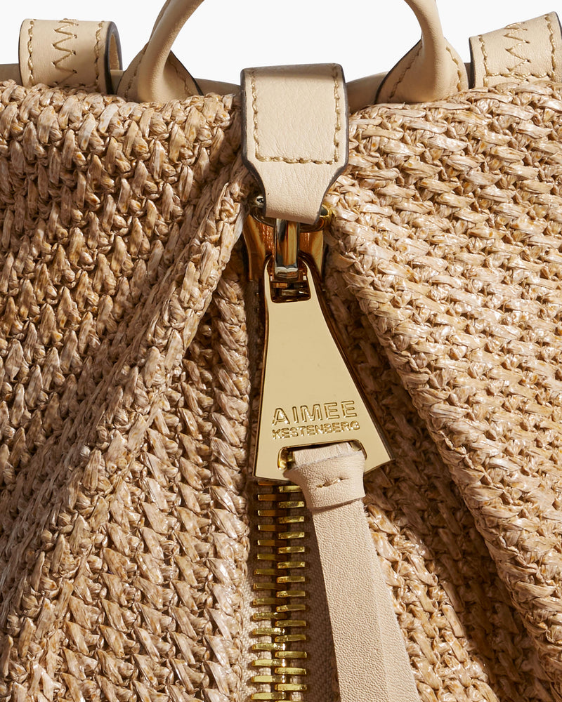 Tamitha Raffia Mini Backpack