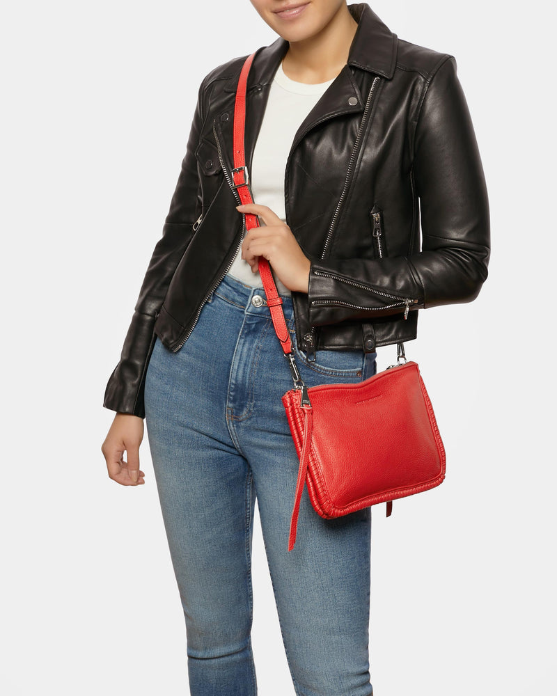 Famous Double Top Zip Crossbody