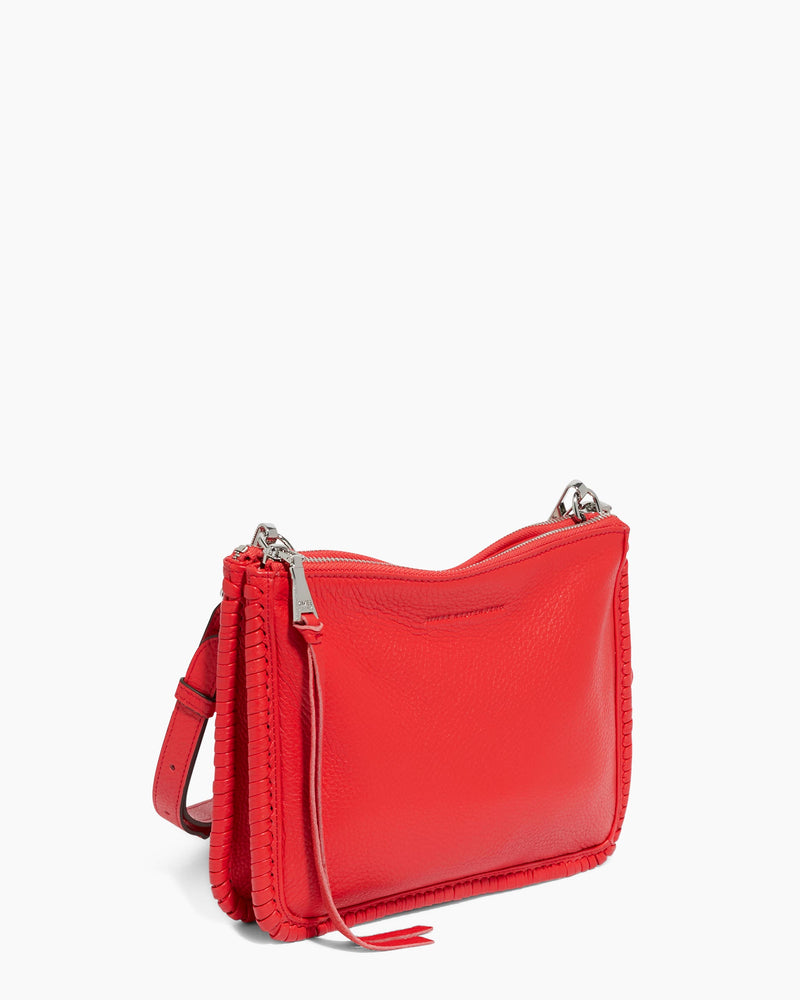 Famous Double Top Zip Crossbody