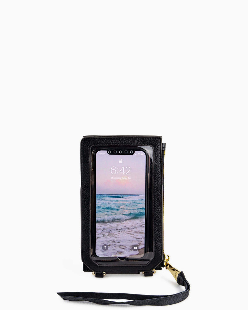 Out Of Office Phone Crossbody - black detail