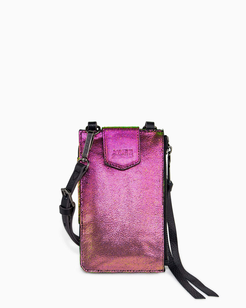Out Of Office Phone Crossbody - iridescent scales front