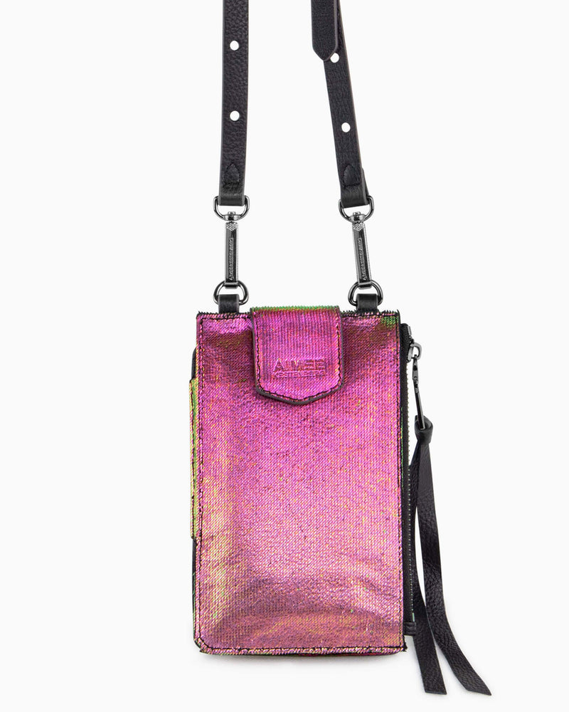 Out Of Office Phone Crossbody - iridescent scales alternate view