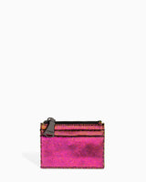 Zip It Up Card Case - iridescent scales front