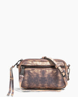 Let's Ride Mini Crossbody Brown Tie Dye - front