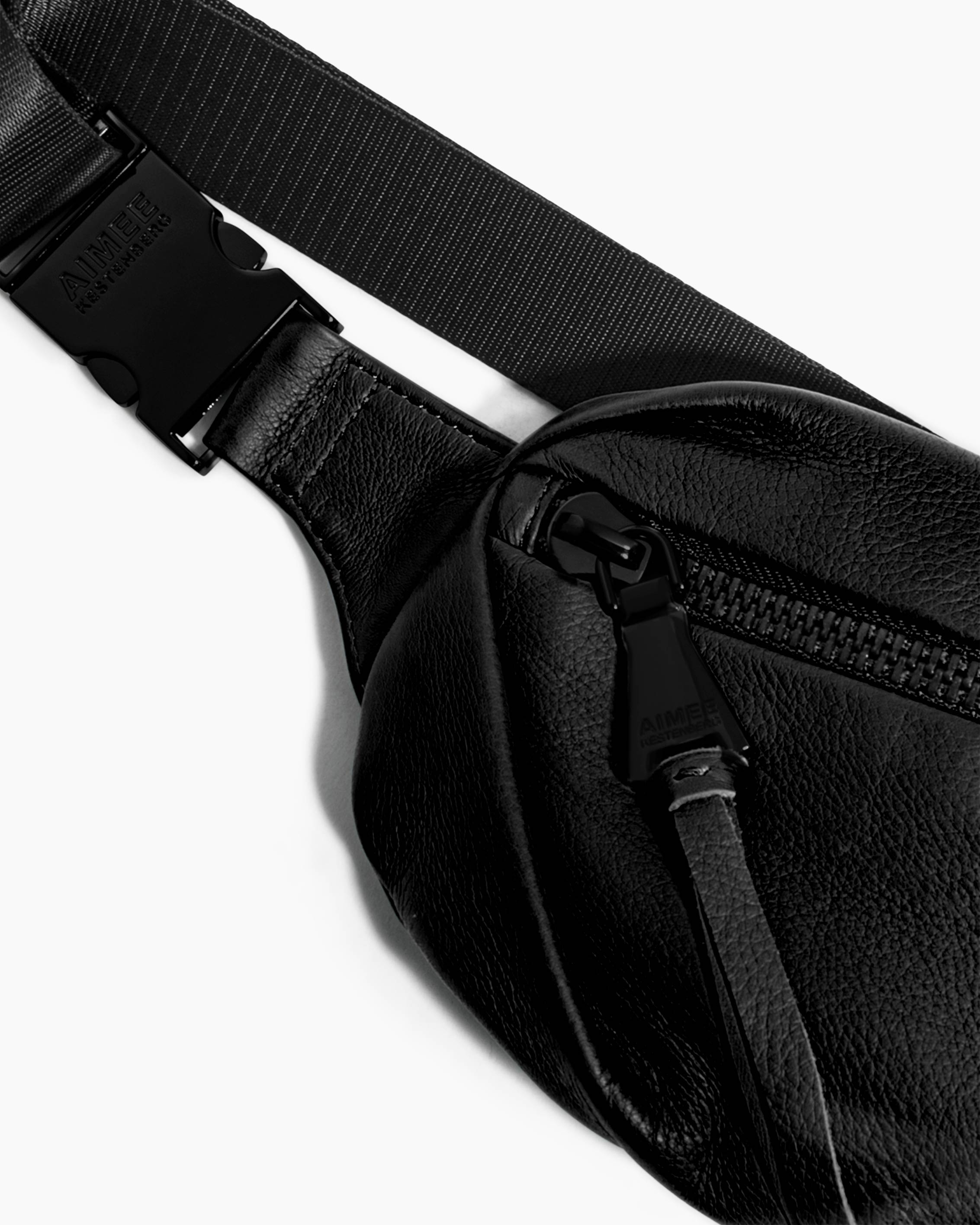 Black Milan Bum Bag Designer Leather Handbag For Women 