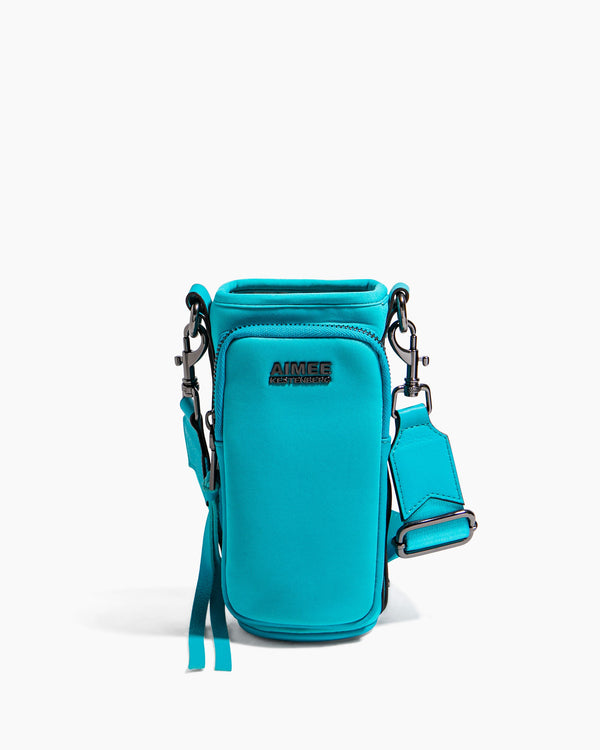 On Top Of The World Water Bottle Crossbody Blue Bird - front