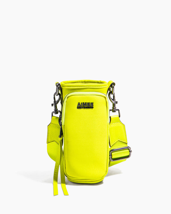 On Top Of The World Water Bottle Crossbody Citrine - front