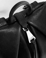 Tamitha Backpack Black With Shiny Silver Hardware - detail